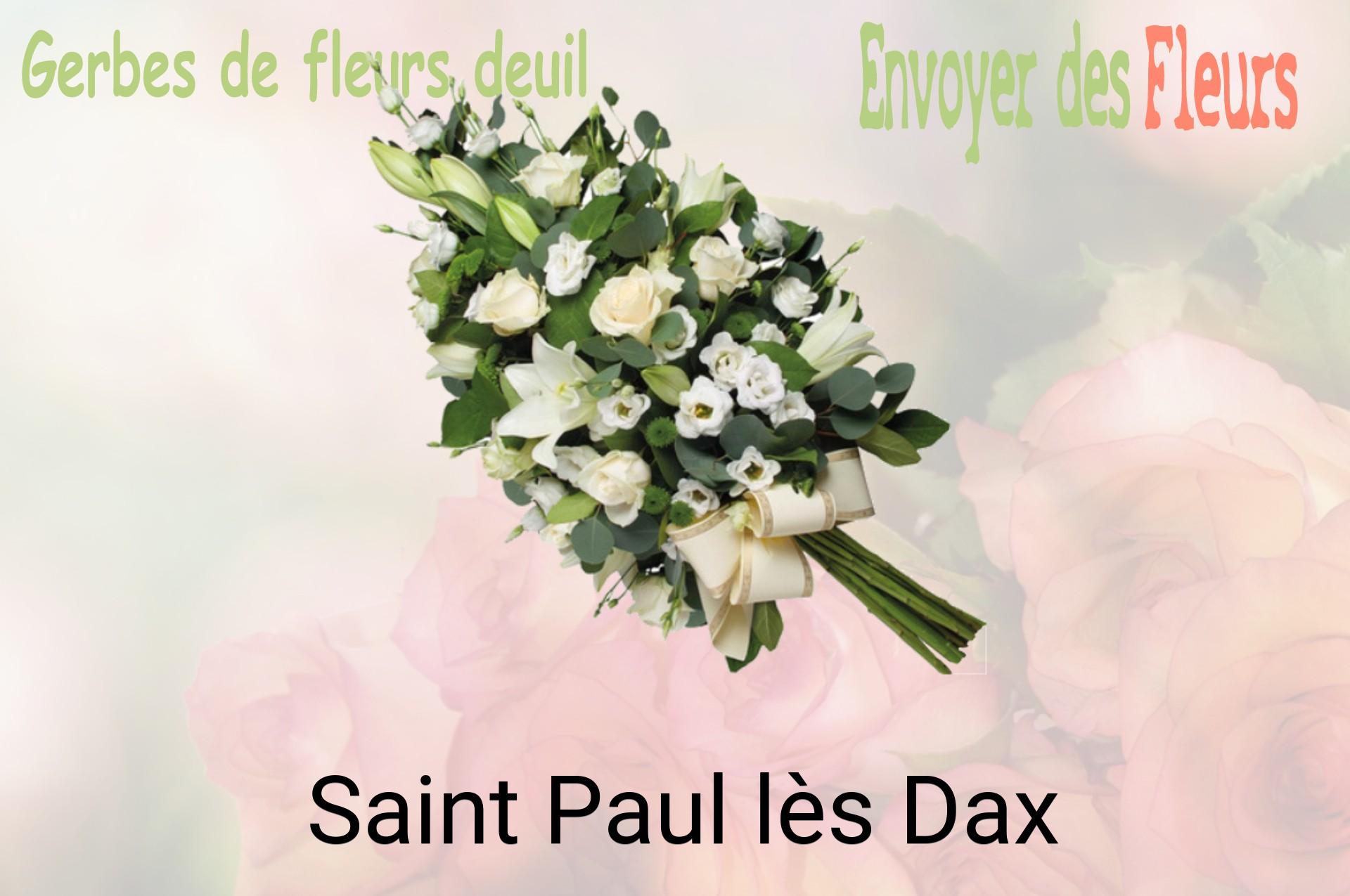 Gerbe de fleurs de deuil livrée à Saint-Paul-lès-Dax